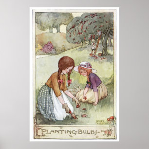Poster Plantation d'ampoules par Anne Anderson