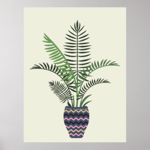 Poster Plante dans Vase décorative