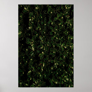Poster Plante de feuille verte