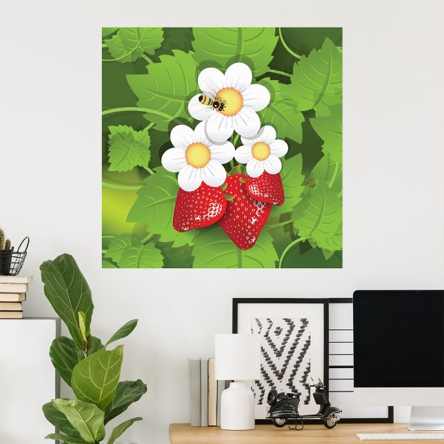 Poster Plante de fraises (Créateur téléchargé)