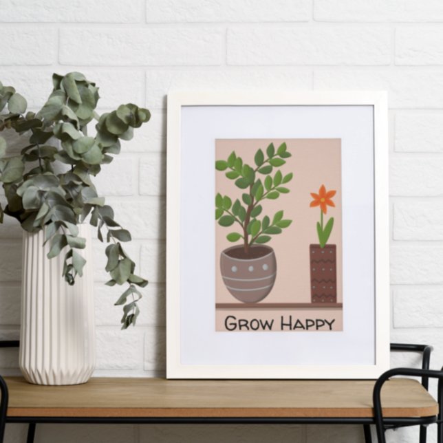 Poster Plante heureux (Créateur téléchargé)