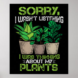Poster Plante Lover Florist Cadeau Femmes Jardinage Plant