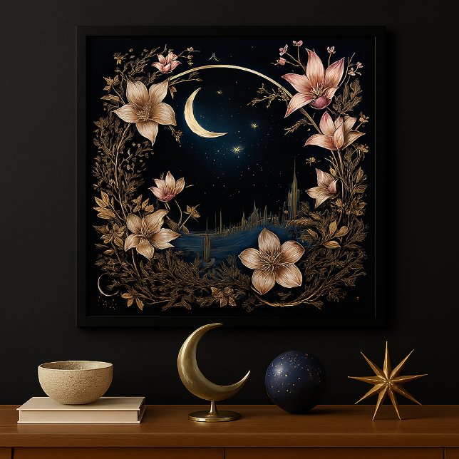 Poster Plante lunaire enchantée (Créateur téléchargé)