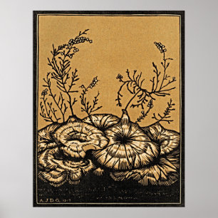 Poster Plantes en fleurs - Vintage élégance botanique