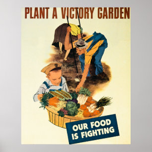 Poster Plantez un jardin de victoire - 2ÈME GUERRE