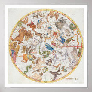 Poster Plaque 26 de "Atlas Coelestis", de John Flamsteed