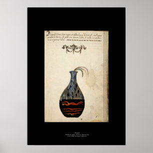 Poster Plaque d'affiche médiévale en alchimie italienne 6