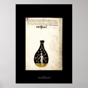 Poster Plaque d'affiche médiévale en alchimie italienne 7