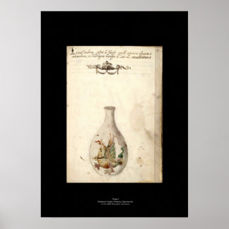 Poster Plaque d'affiche médiévale en alchimie italienne 8