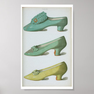 Poster Plaque de chaussures victorienne du XVIIIe siècle 