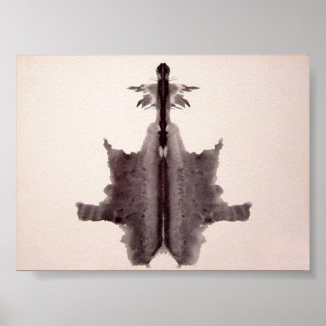 Poster Plaque d'encre de test Rorschach 6 (Devant)