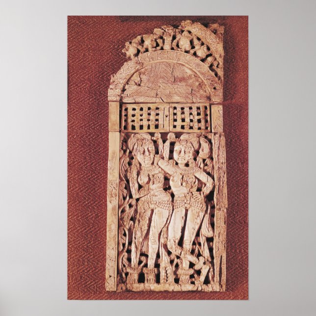Poster Plaque indienne sculptée (Devant)