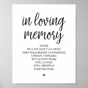 Poster Plaque Mémorielle Souvenir Affectueux Dans Notre C
