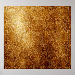 Poster Plaque métallique ornée classique