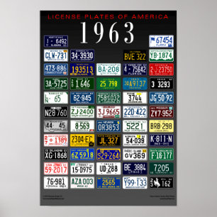 Poster Plaques minéralogiques de l'affiche de l'Amériqu