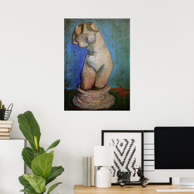 Poster Plaster Statuette Femme Torso par Vincent van Gogh (Bureau à domicile)