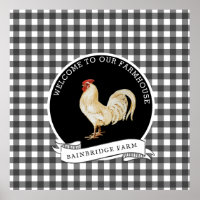 Plat à coq à la ferme moderne