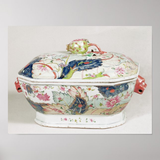 Poster Plat de porcelaine, 18ème siècle (Devant)