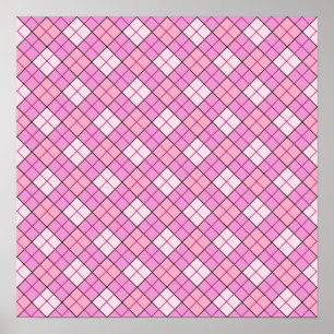 Poster Plat rose