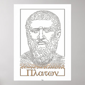 Poster Platon. philosophe grec [014]