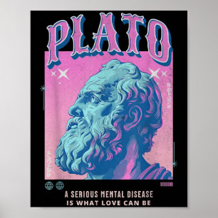 Poster Platon stoïque Pastel Y2k Rétro stoïcisme esthétiq