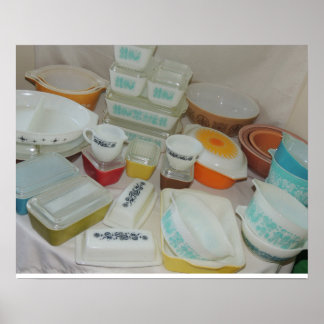 Poster Plats Pyrex vintages !