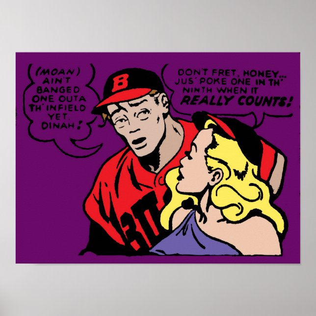 Poster Playa de baseball et sa fille (Devant)