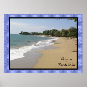 Poster Playa de Rincon En Porto Rico