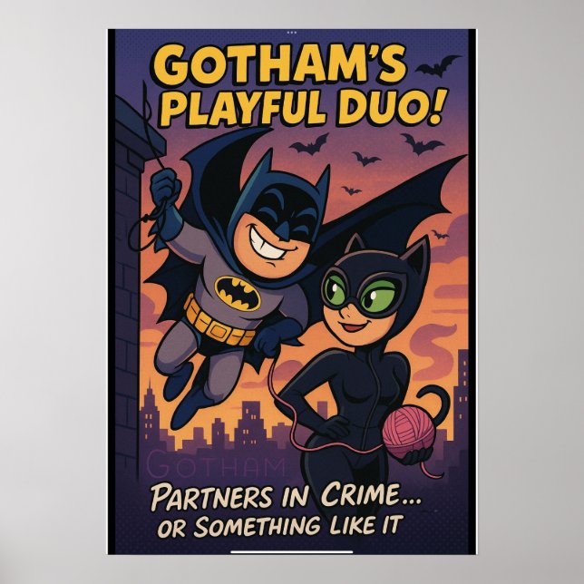 Poster Playful duo (Devant)