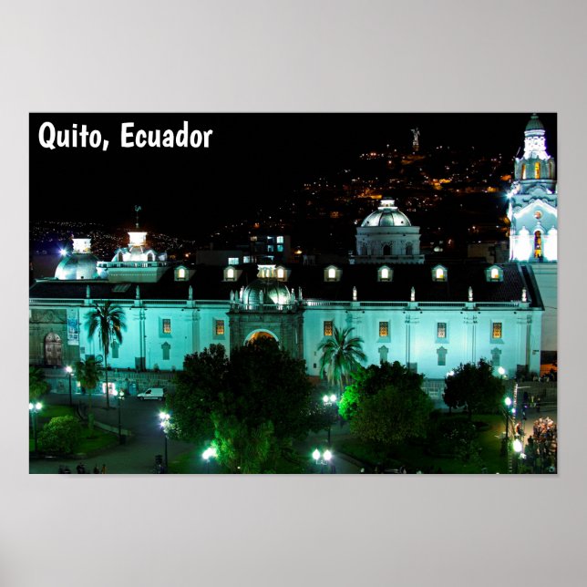 Poster Plaza de la Independencia, Quito, Equateur (Devant)