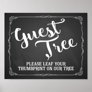 Poster please leaf your thumbprint on our tree guest book