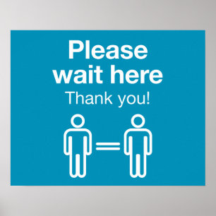 Poster Please Wait Here