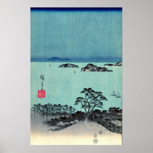 Poster Pleine lune 1857 de Kanazawa laissée