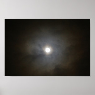 Poster Pleine lune d'hiver