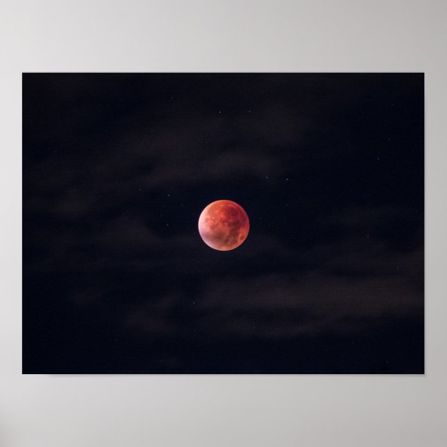 Poster Pleine lune, Lune de sang (Devant)
