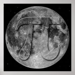Poster Pleine lune Pi Day Fun