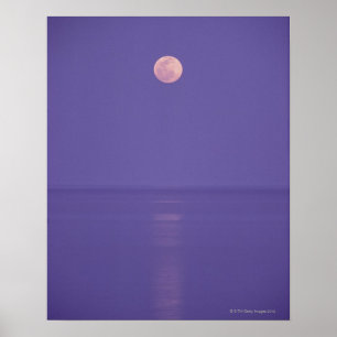 Poster Pleine lune rose