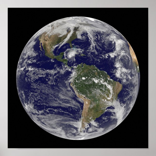 Poster Pleine Terre montrant l'ouragan Paloma (Devant)