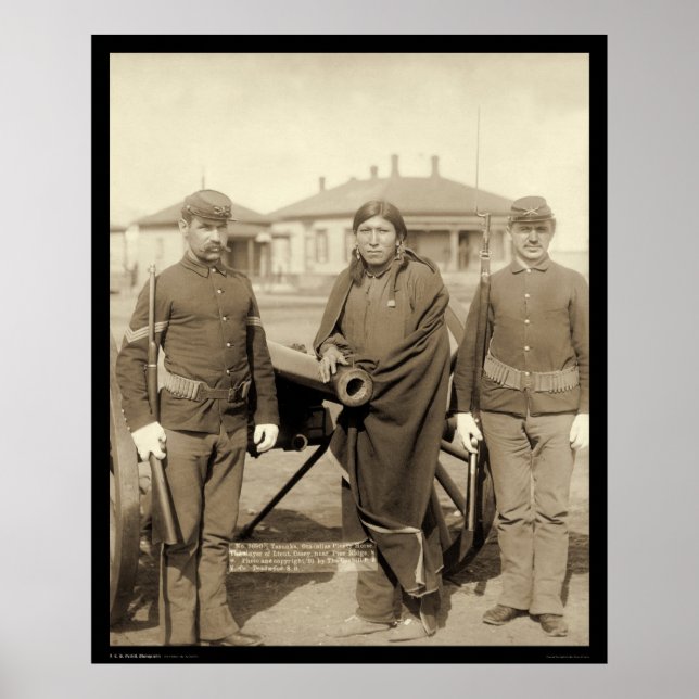 Poster Plenty Horses Oglala Indian SD 1891 (Devant)