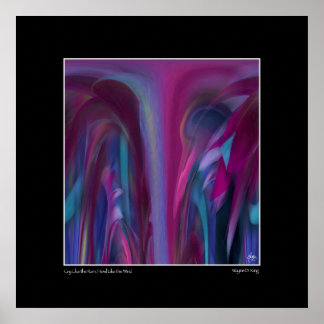 Poster Pleure comme la pluie, comment aimer le vent