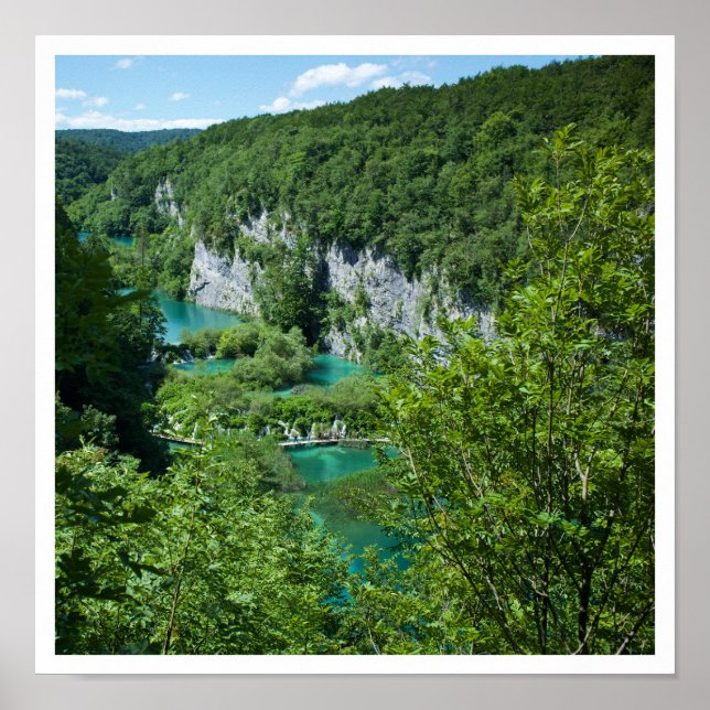 Poster Plitvice Lacs Croatie Photographie du paysage (Devant)