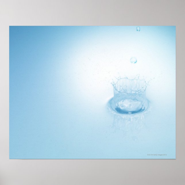 Poster Plongée faite par goutte d'eau (Devant)