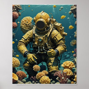 Poster Plongeur de sponges