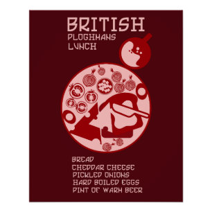 Poster Ploughmans Pub lunch