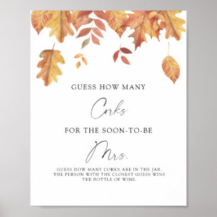 Poster Pluie de Cadeaux pour la Mariée : Devinez Combien