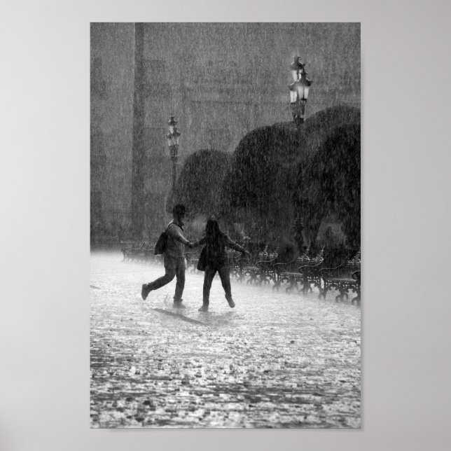 Poster Pluie en chute (Devant)