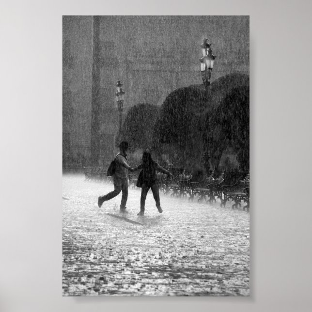 Poster Pluie en chute (Devant)