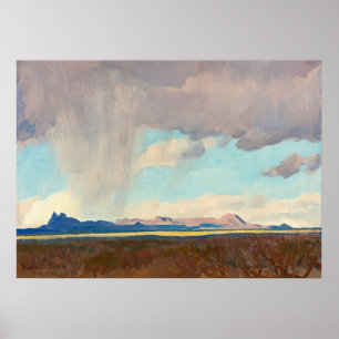 Poster Pluie pour le Golfe par Maynard Dixon