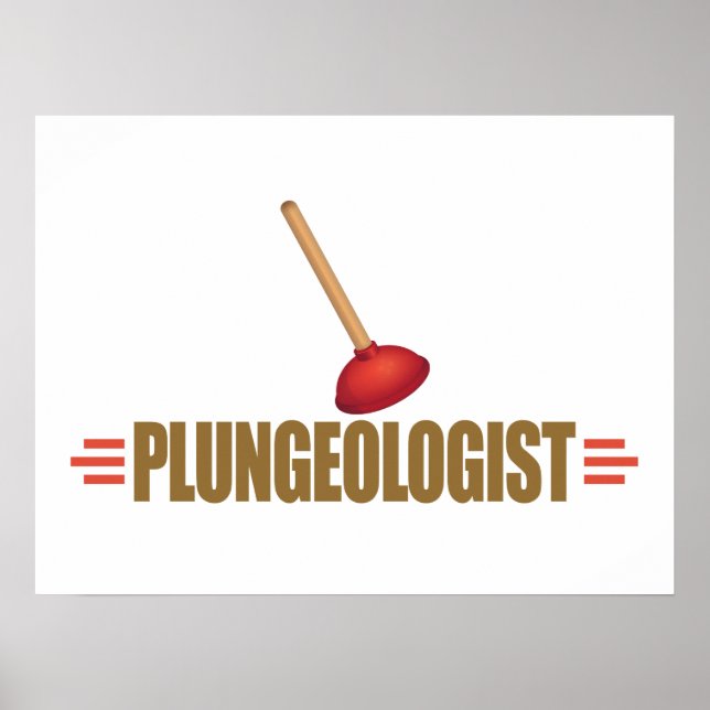 Poster Plumber humoristique (Devant)