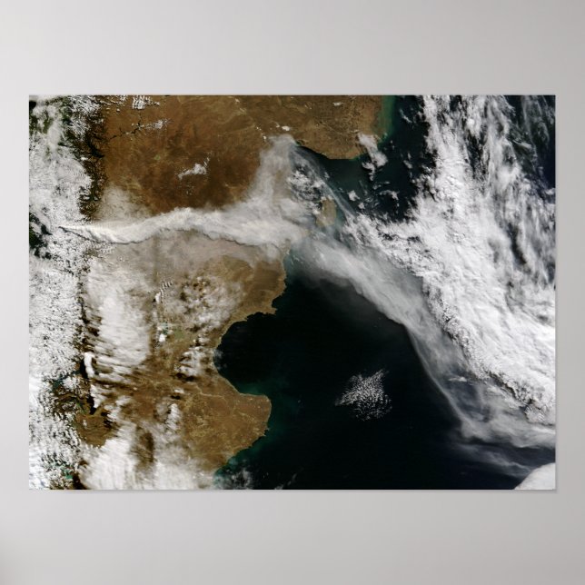 Poster Plume de cendres de l'éruption du volcan Chaiten,  (Devant)